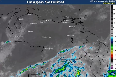 El estado del tiempo en Venezuela este #28Mar, según Inameh