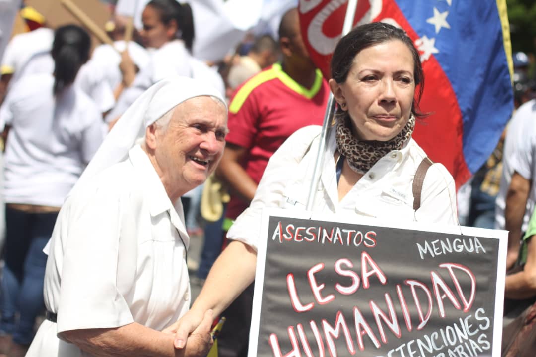 Religiosa desde la marcha este #10Mar: Quiero la libertad del país (VIDEO)