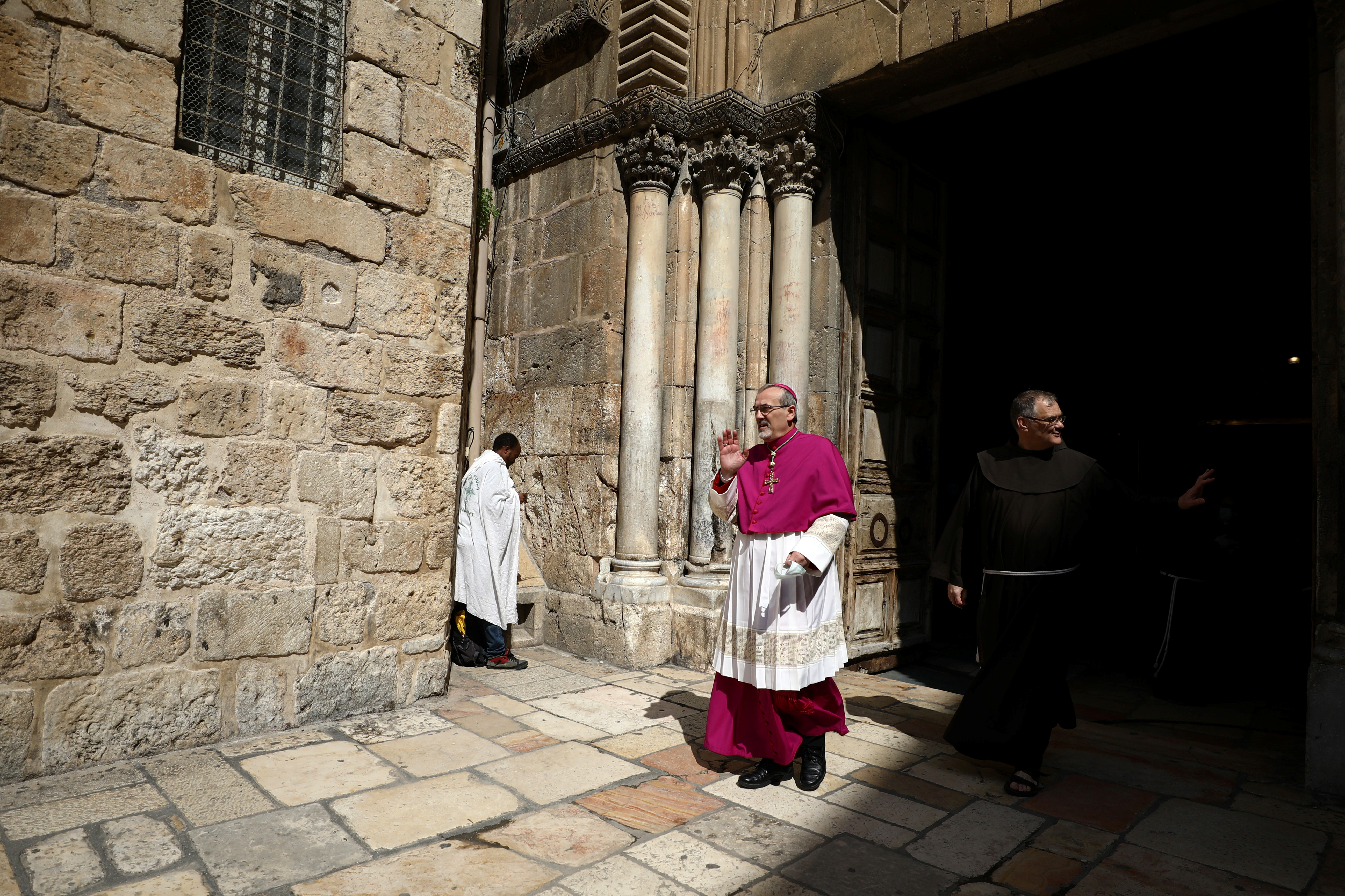 Misa de Pascua sin fieles en el Santo Sepulcro de Jerusalén