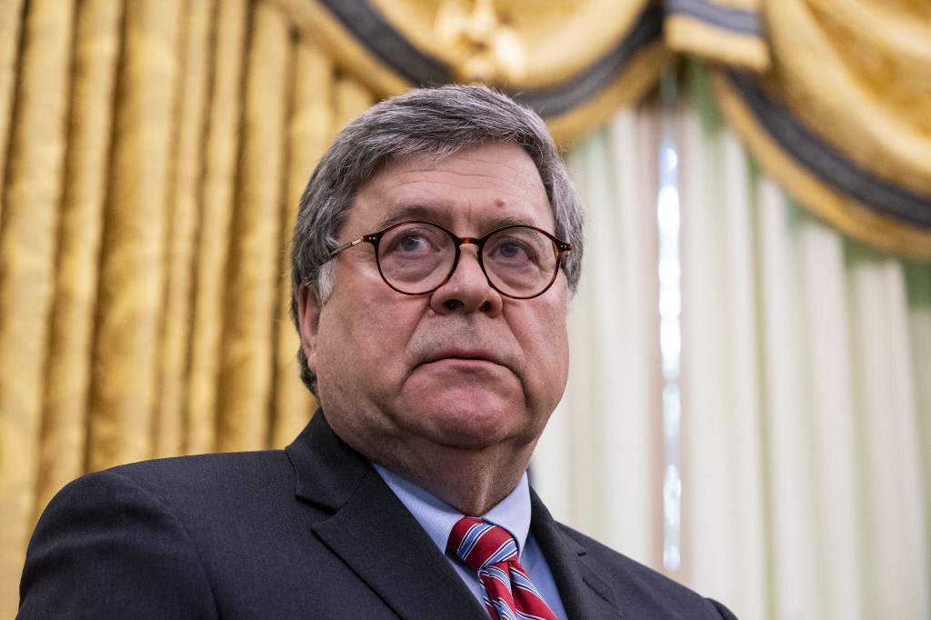 Donald Trump anunció la salida del gobierno del fiscal general Bill Barr