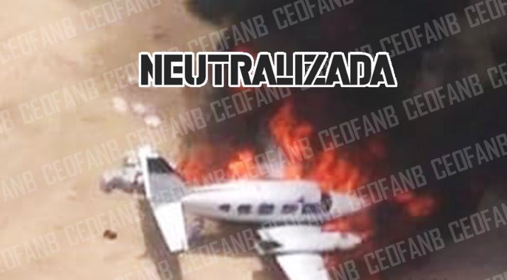 Fue “neutralizada” una narcoavioneta tras ser hallada por efectivos del Ceofanb en Zulia