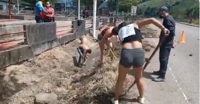 Castigan con trabajo comunitario a quienes no usan el tapabocas en Táchira (Video)