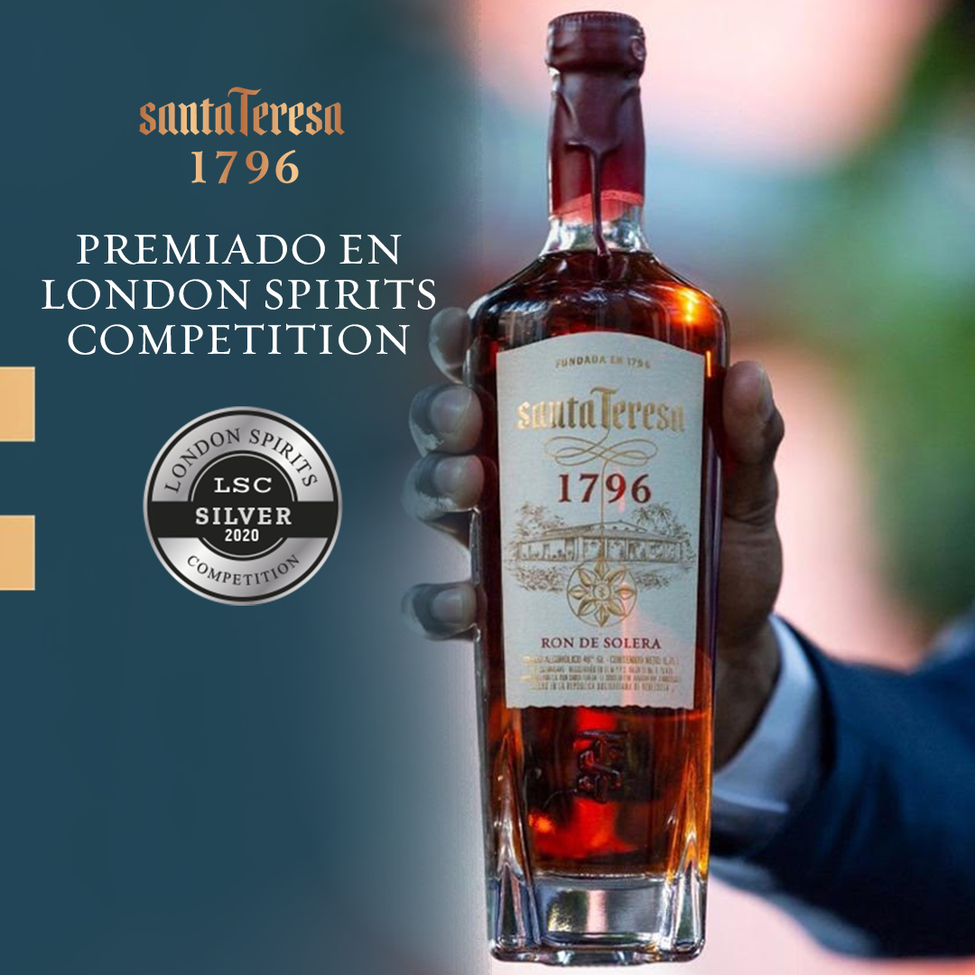 El ron Súper Premium de Santa Teresa 1796 ha sido premiado en London Spirits Competition