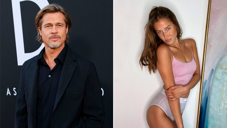 ¡WOW! La novia de Brad Pitt, Nicole Poturalski, está casada y el esposo aprueba su aventura