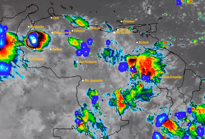 El estado del tiempo en Venezuela este jueves #6Ago, según el Inameh