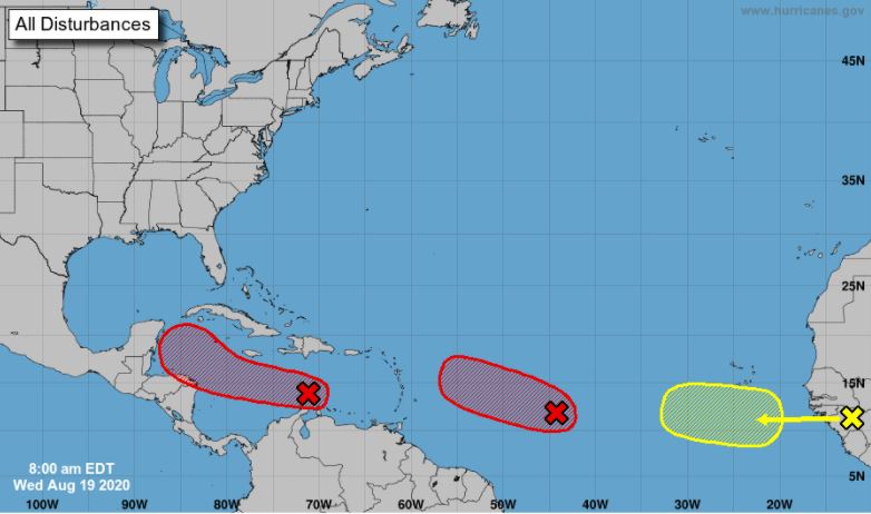 Dos ondas tropicales en el Caribe podrían convertirse muy pronto en ciclones