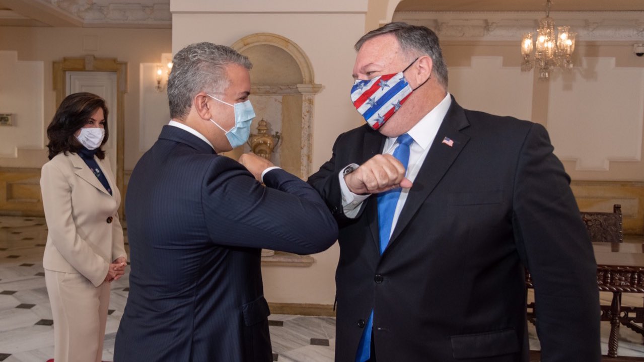 Iván Duque recibe a Mike Pompeo para discutir lucha contra narcotráfico