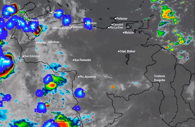 El estado del tiempo en Venezuela este miércoles #30Sep, según el Inameh