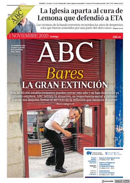 Portadas de la prensa internacional de este domingo 1 de noviembre de 2020