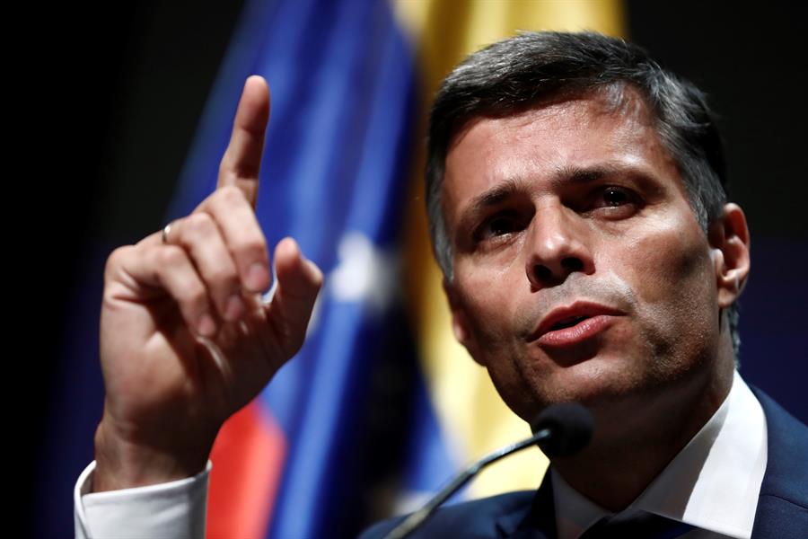 Leopoldo López pidió a la comunidad internacional aumentar la presión sobre el régimen de Maduro