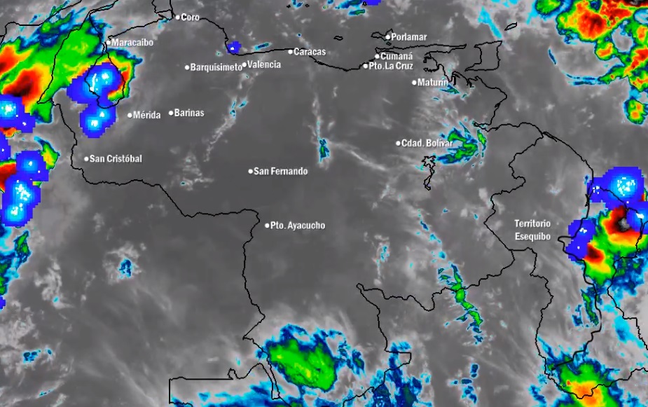 El estado del tiempo en Venezuela este jueves #29Oct, según el Inameh