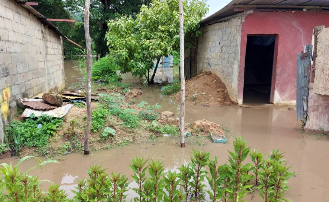 En Monagas hay casas totalmente anegadas y sembradíos perdidos por las lluvias (Fotos)