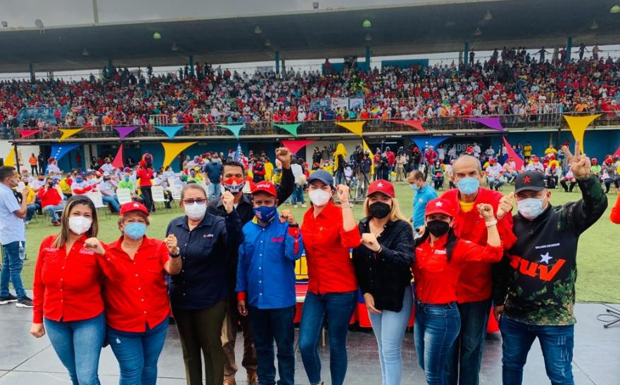 El chavismo comenzó su campaña al show electoral sin normas de bioseguridad