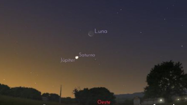 Júpiter y Saturno se unirán en el cielo y formarán una “Estrella de Navidad” muy brillante