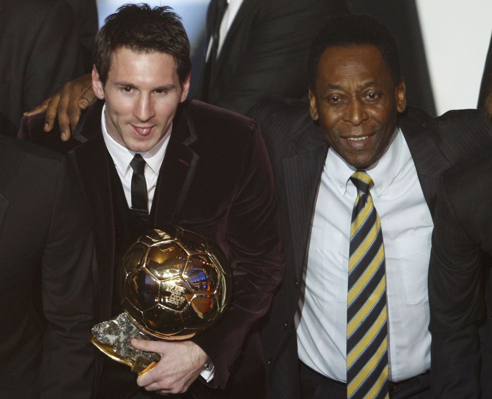 La leyenda de Pelé resiste a la cacería de récords de Messi y Cristiano