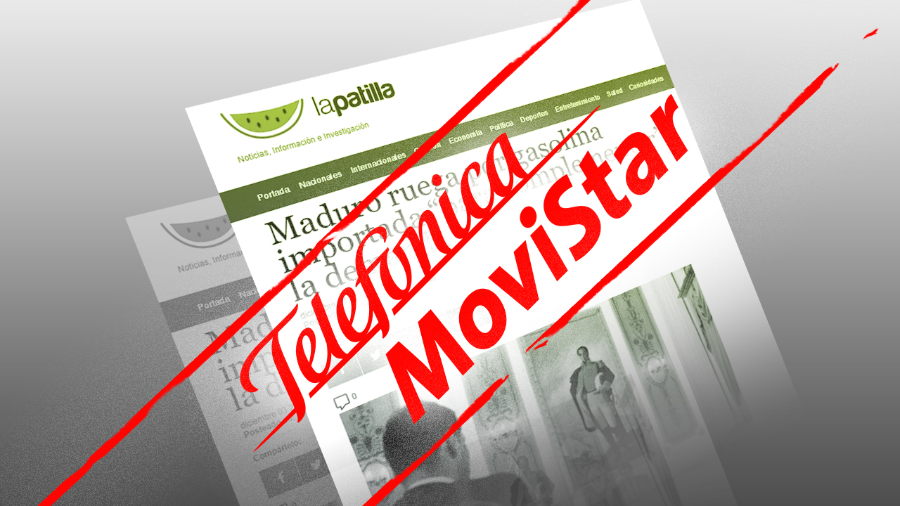 Telefónica Movistar bloquea a LaPatilla ¿Hasta cuándo?