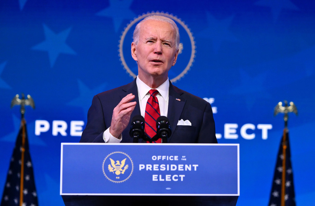 Biden aterrizó en la base militar de Andrews, cerca de Washington