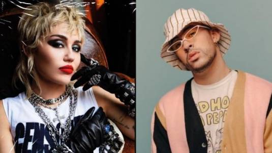 ¡Inesperado! Filtraron en redes información relacionada con el junte entre Miley Cyrus y Bad Bunny