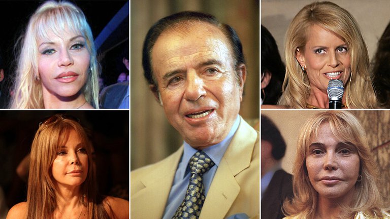 Las mujeres en la vida de Carlos Menem