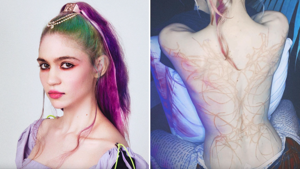 La cantante Grimes, pareja de Elon Musk, exhibió sus “cicatrices alienígenas” (FOTOS)