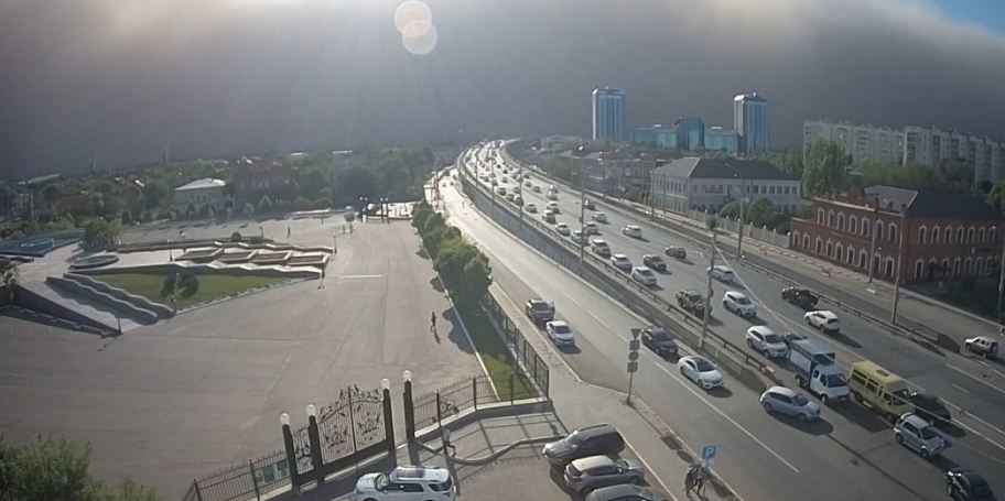 VIDEO: Fuerte tormenta de arena envuelve una ciudad rusa en minutos