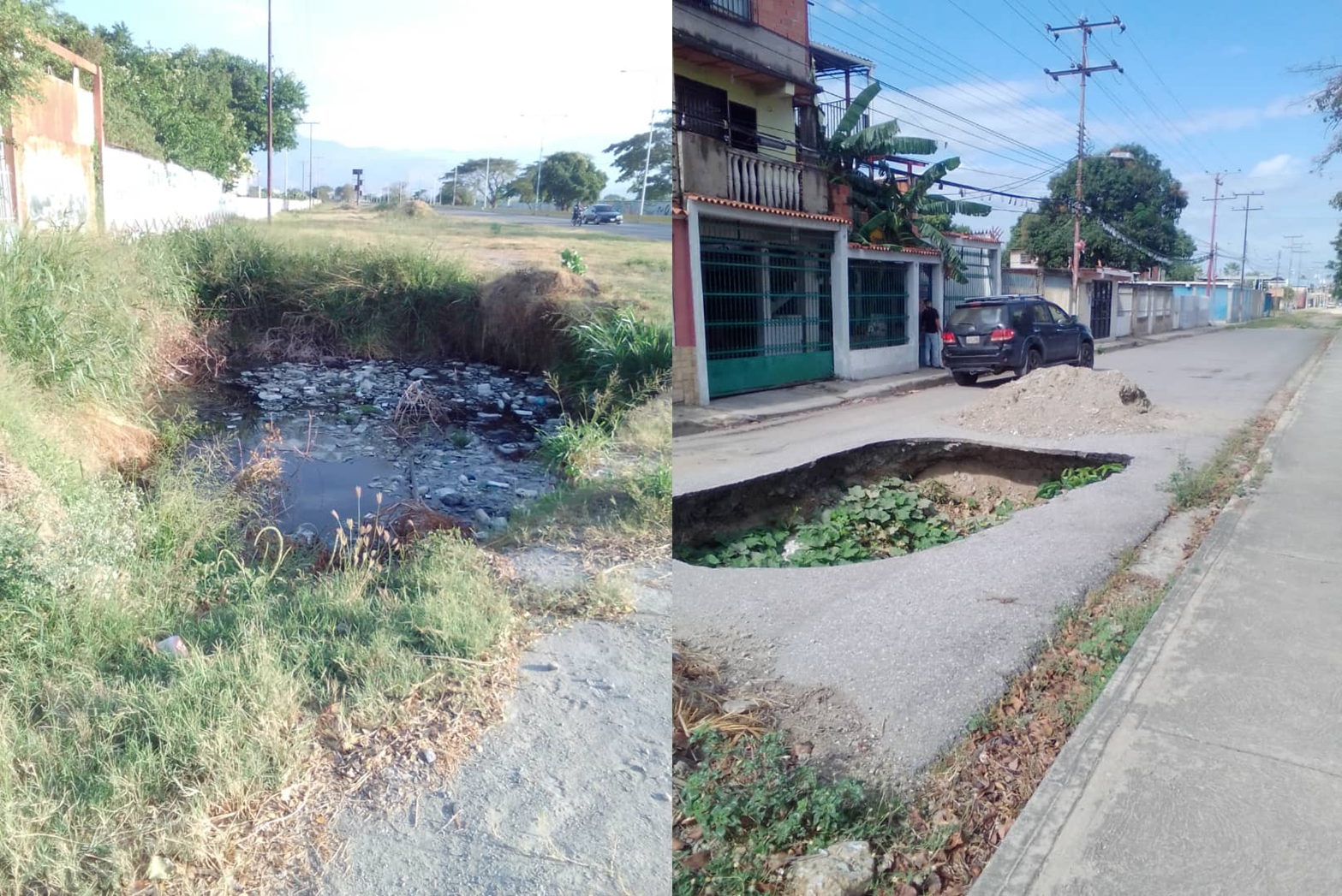 Habitantes de Palo Negro denuncian el mal estado de las vías (FOTOS)