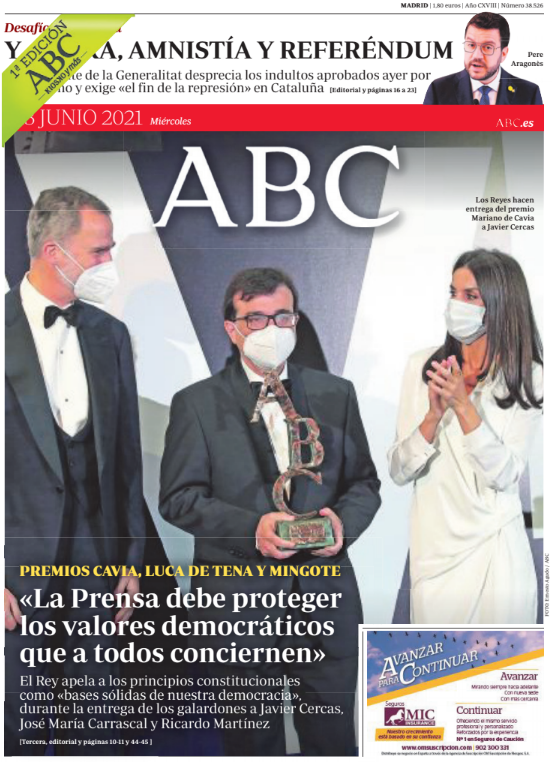 Portadas de la prensa internacional de este miércoles 23 de junio de 2021