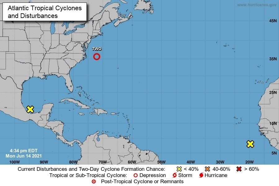 Se forma Bill, la segunda tormenta tropical del Atlántico