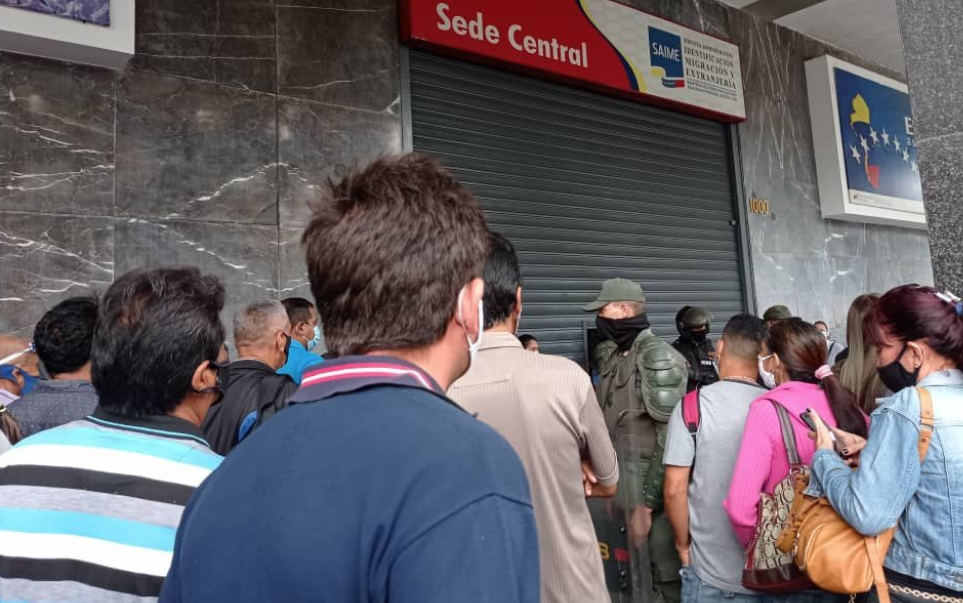 Cierre de la sede principal del Saime en Caracas habría sido por casos de coronavirus en sus oficinas