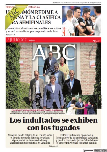 Portadas de la prensa internacional de este sábado 3 de julio de 2021