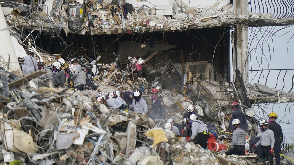 A una semana del derrumbe del edificio en Miami, son “muy bajas” las esperanzas de hallar sobrevivientes