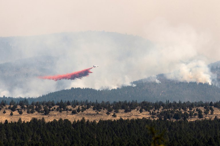 Gran incendio forestal crece en EEUU y obliga a nuevas evacuaciones