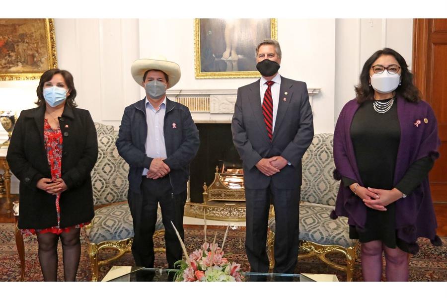 Castillo pisó el Palacio de Gobierno en Lima pero no desveló sus ministros