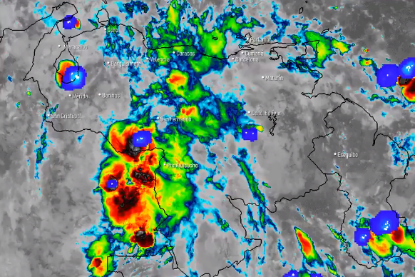 Inameh prevé lluvias, ráfagas de viento y actividad eléctrica en varios estados de Venezuela este #27Ago