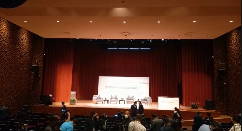 En VIDEO: El auditorio donde se realizará el diálogo entre chavismo y oposición en México