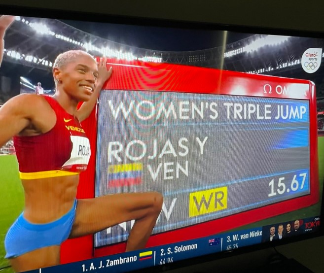 Luis Somaza celebra la medalla de oro de Yulimar Rojas en Tokio: Llena de alegría a un país entero