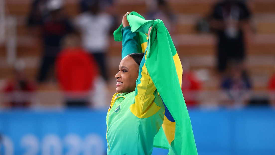 La brasileña Rebeca Andrade se colgó el oro en la final de salto de caballo en Tokio 2020