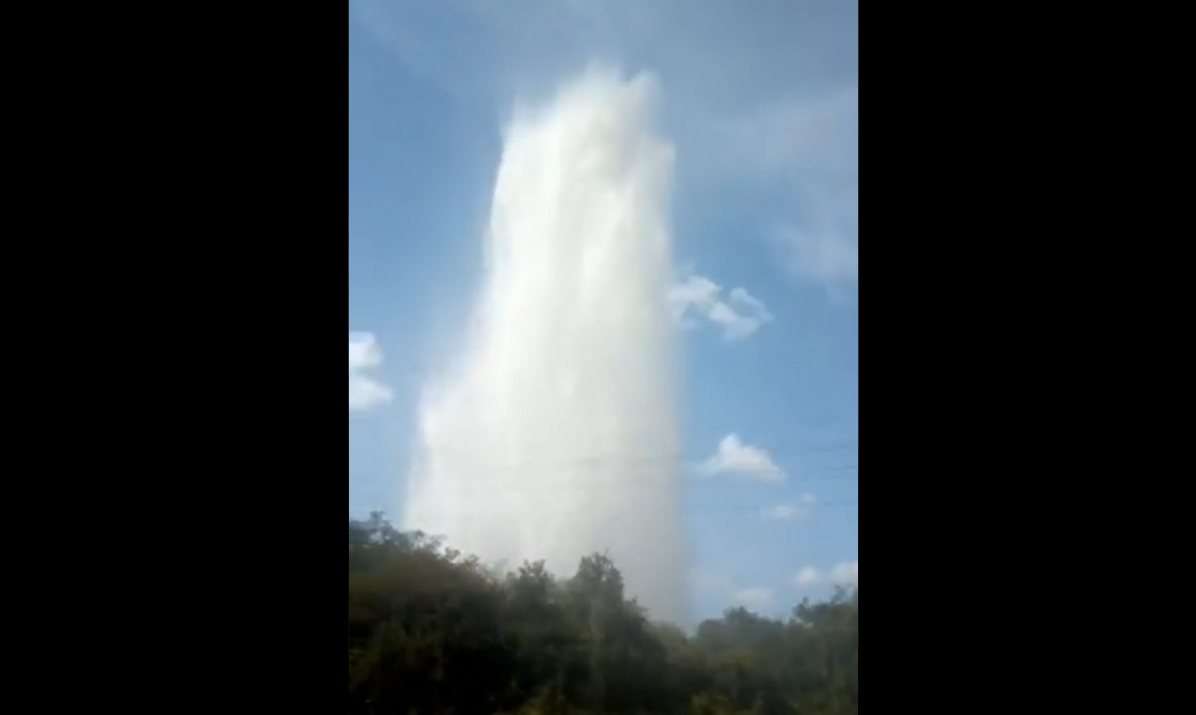 Tubería averiada causa gigantescas pérdidas de agua en los Valles del Tuy (Videos)