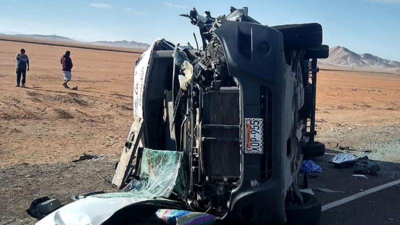 Al menos siete muertos en un triple choque en una carretera de Perú