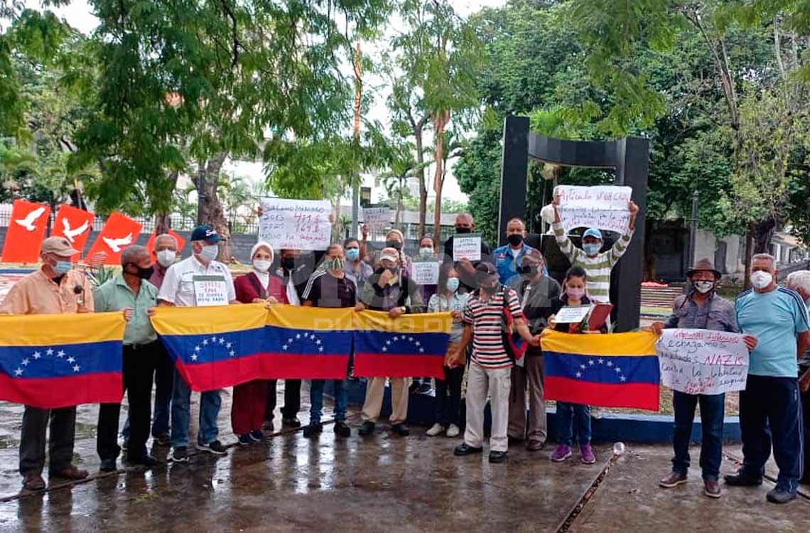 Trabajadores públicos en Lara rechazan que utilidades se las paguen por el Sistema Patria