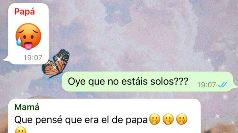 Su mamá confundió el grupo de WhatsApp y mandó un atrevido mensaje al chat familiar: La reacción se hizo VIRAL