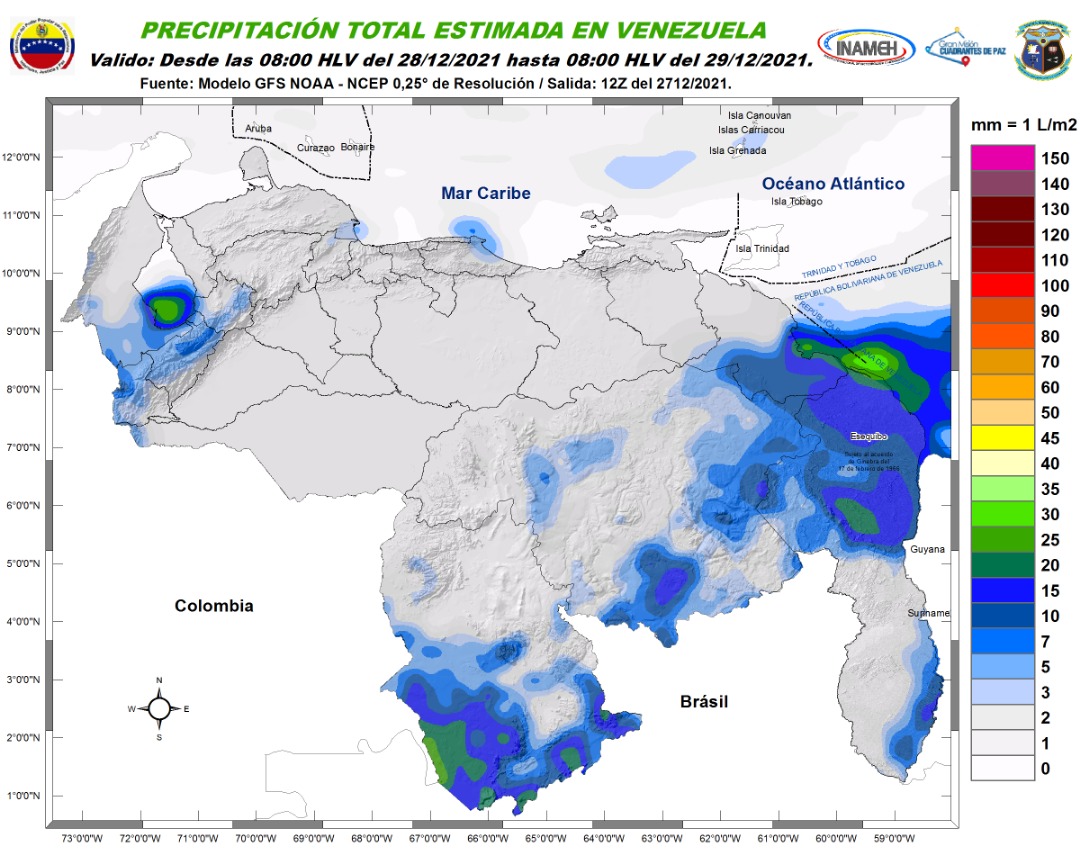 Poca nubosidad y fuertes marejadas: el pronóstico de Inameh para este #28Dic