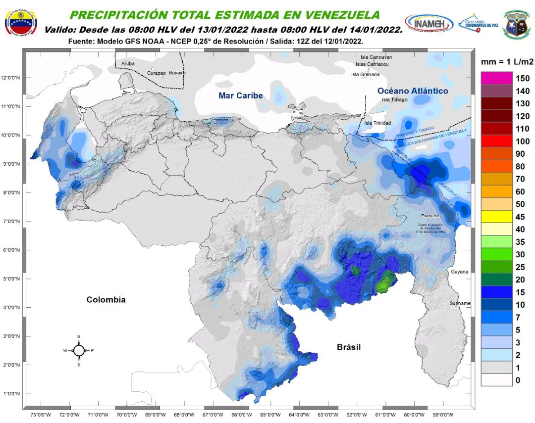 Fuertes marejadas y riesgo de incendios forestales: el pronóstico de Inameh para este #13Ene