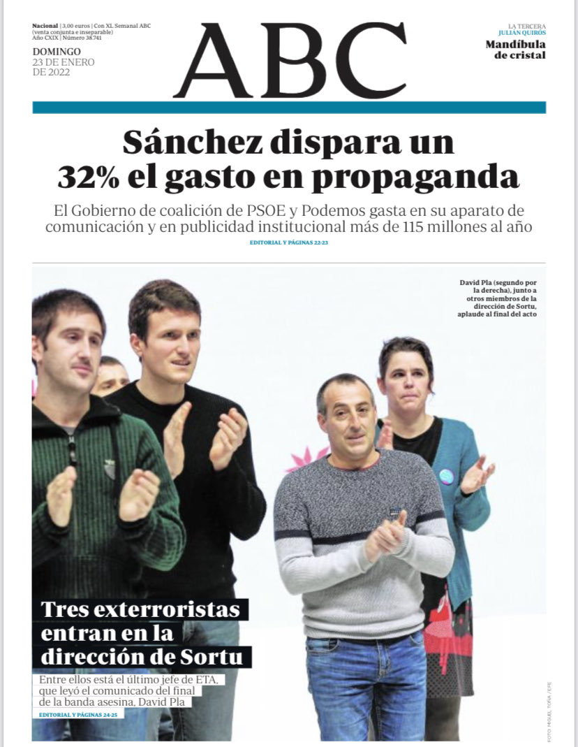 Portadas de la prensa internacional de este domingo 23 de enero de 2022