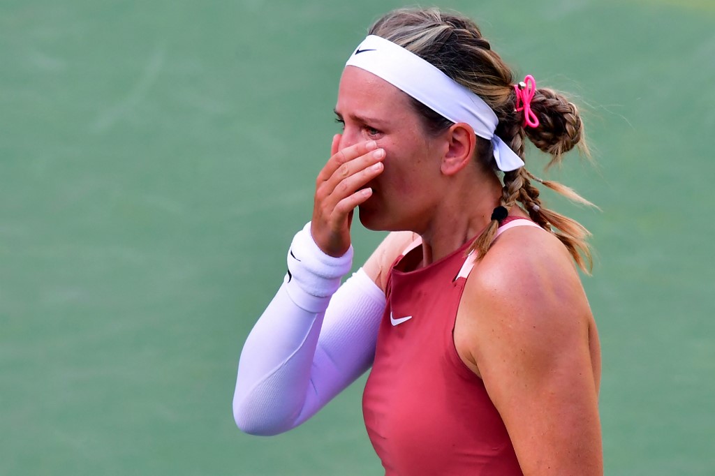 Azarenka cayó eliminada en Indian Wells tras romper a llorar en pleno juego