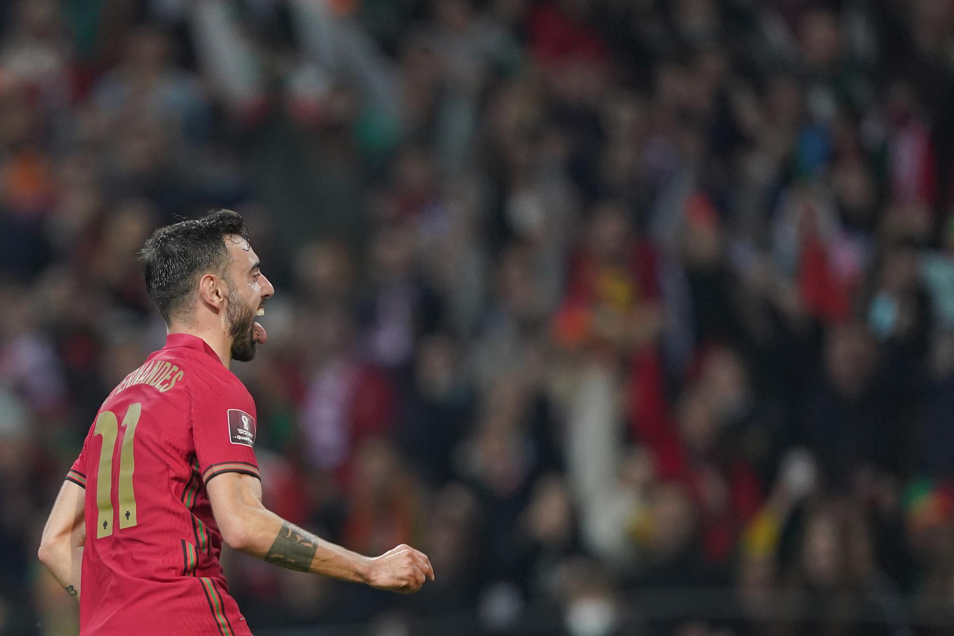 Bruno Fernandes marcó un doblete y selló la clasificación de la Portugal de Cristiano a Qatar