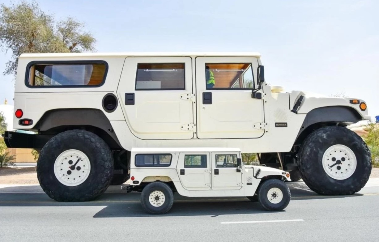 Nunca antes vista: la monstruosa Hummer de seis metros perteneciente a un jeque emiratí (FOTOS)