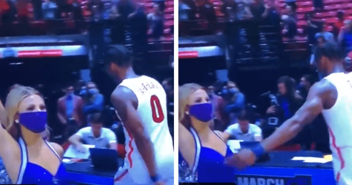 Controversia en EEUU: Basquetbolista le tocó el pecho a una cheerleader durante partido (VIDEO)