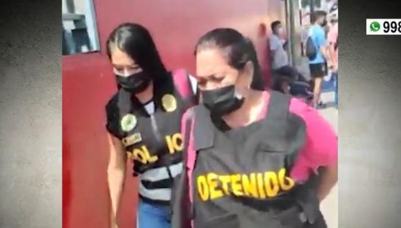 Malandri-abuela venezolana, presa en Perú por extorsionar a la familia de un compañerito de colegio de su nieto