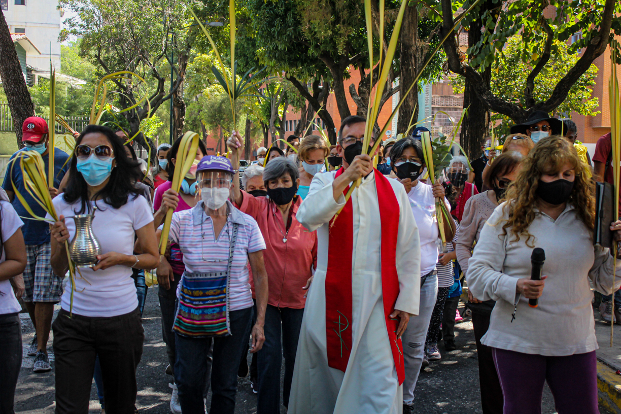 EN FOTOS: así fue la misa del Domingo de Ramos en Bello Monte para dar inicio a la Semana Santa #10Abr